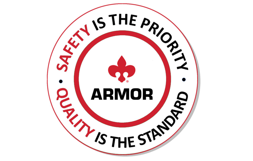 The Armor Group Elkhart Manufacturing Jobs Safety Logo