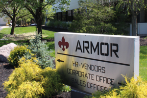 The Armor Group Elkhart Machining Jobs Corporate Office Sign
