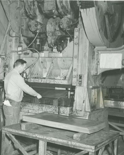 Cincinnati Manufacturing Companies Armor Historic Photo Cincinnati Manufacturing Companies Armor Historic Photo of Worker in Shop